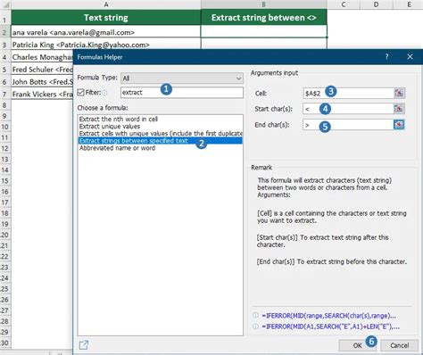 excel substring between two characters.